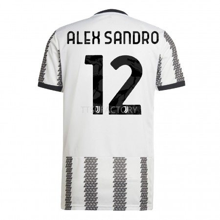 Koszulka Juventus Alex Sandro 12 Domowe Stroje Piłkarskie 2022/23 Krótki Rękaw